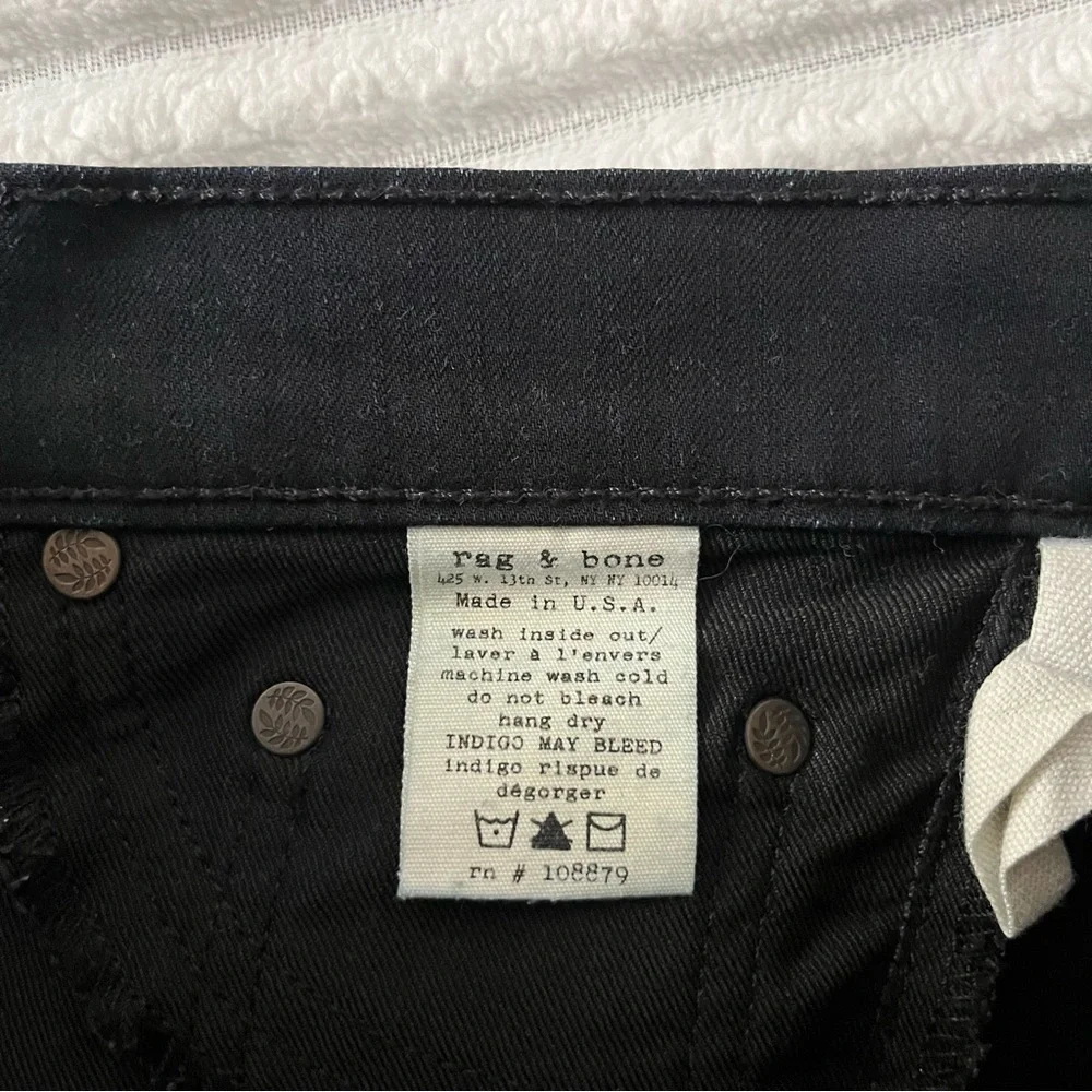 Rag & Bone Black Skinny Pants